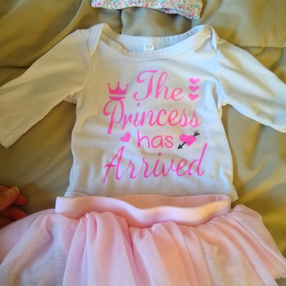 Baby girls outfit princess with leggings